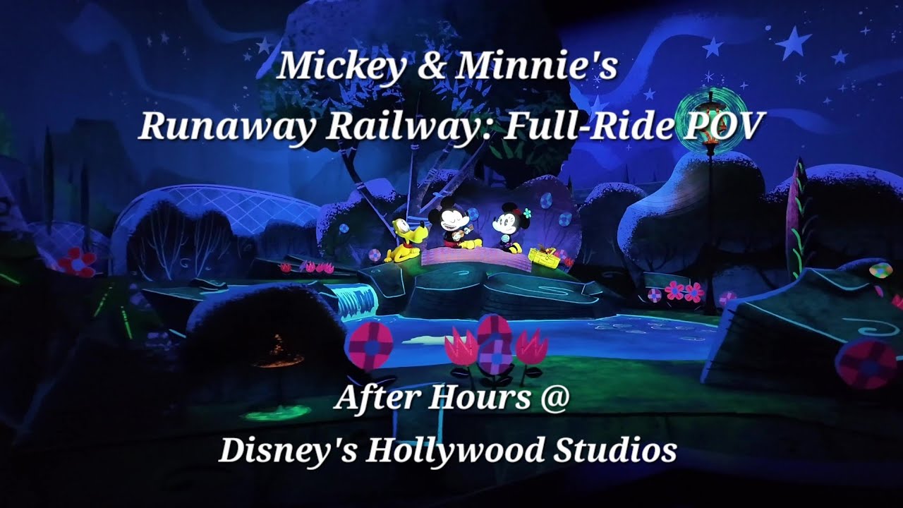 NO WAIT Mickey & Minnie's Runaway Railway. After Hours Event. FULL-RIDE POV
