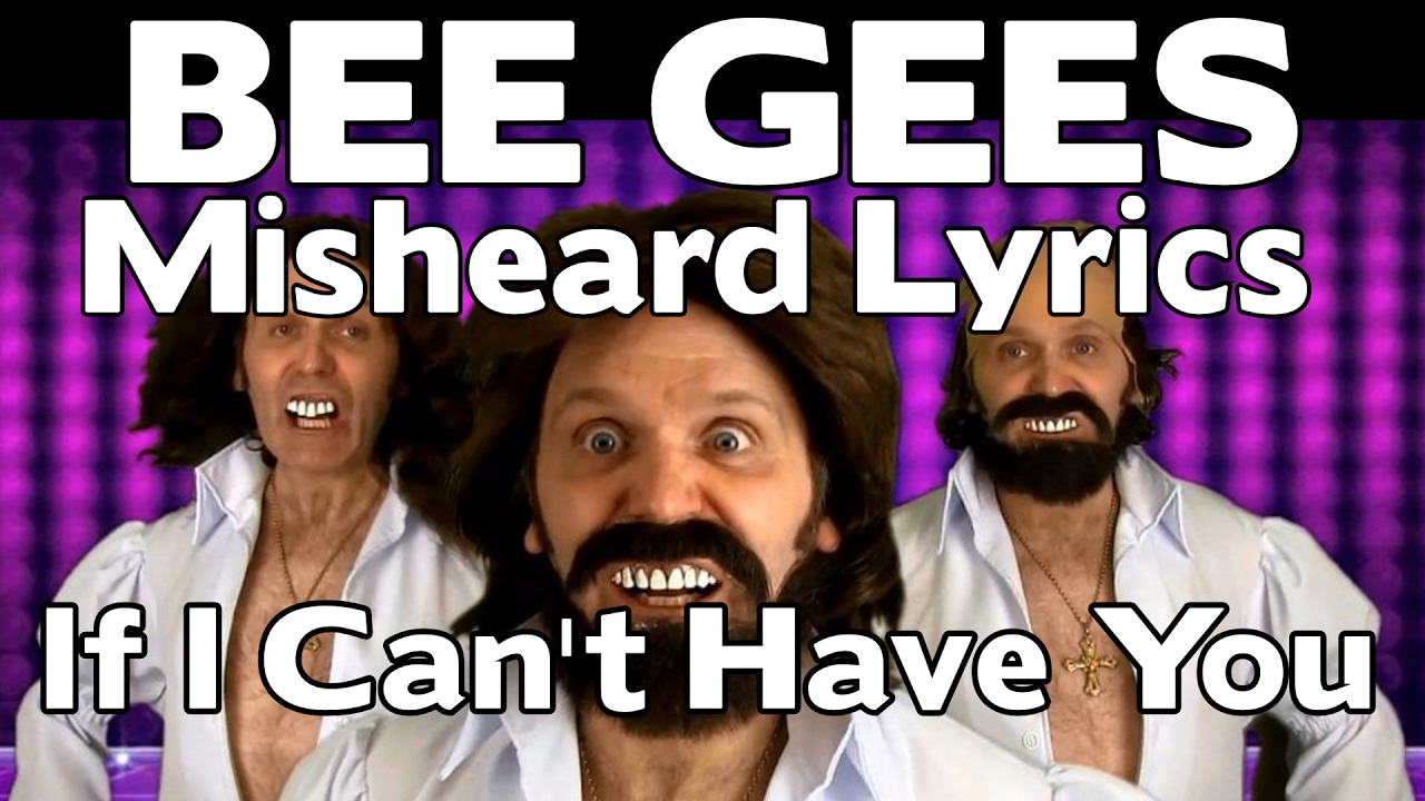 NEW - Bee Gees Misheard Lyrics - If I Cant Have You