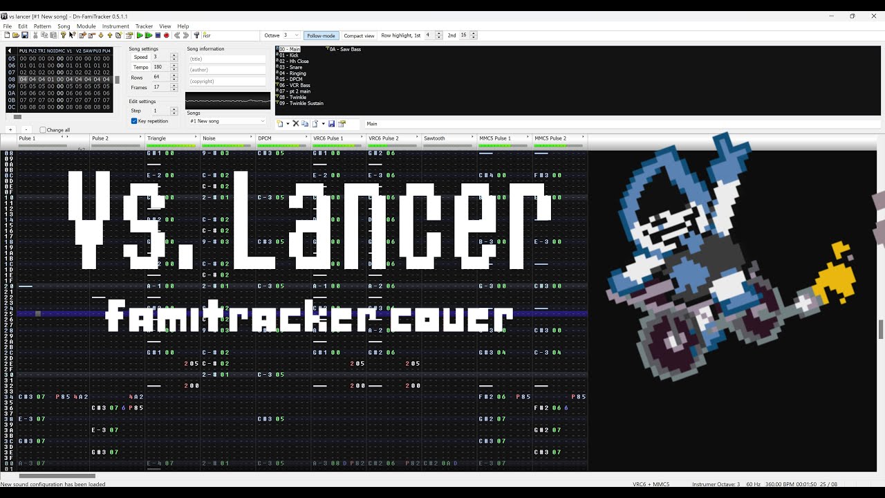 Vs. Lancer - Dn-FamiTracker Cover