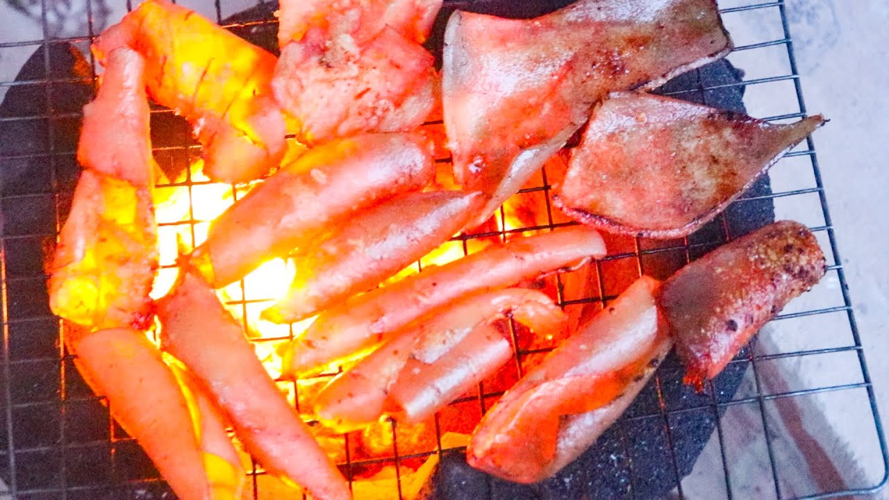 How to grill the Pig's skin