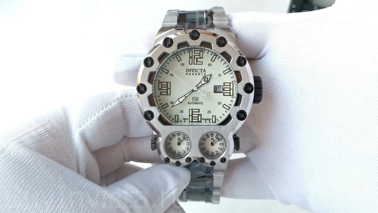Invicta Reserve Bolt Magnum Tria 37558 Swiss Automatic Men's Watch Крупные Швейцарские Часы Инвикта