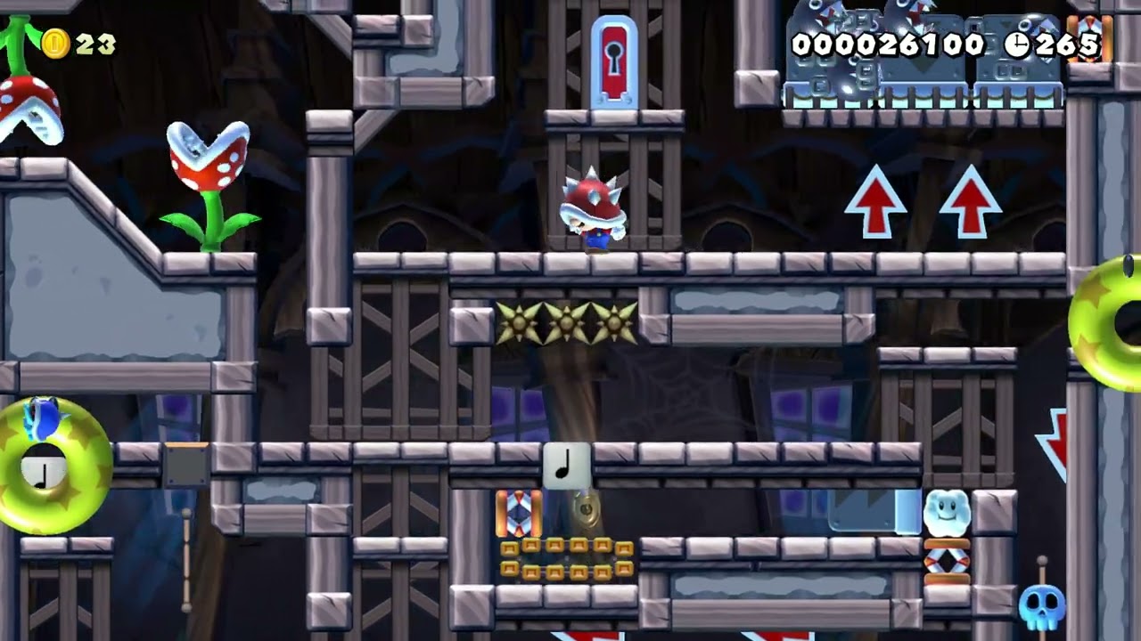 A super fun haunted house (★☆☆☆) by Juandjo 🍄Super Mario Maker 2 Switch 2 No Commentary #dsv