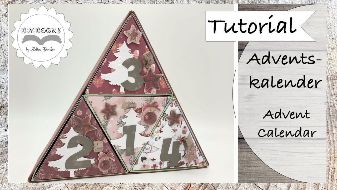 DIY * Adventskalender * Vier Sonntage vor Weihnachten * basteln mit Papier * Tutorial