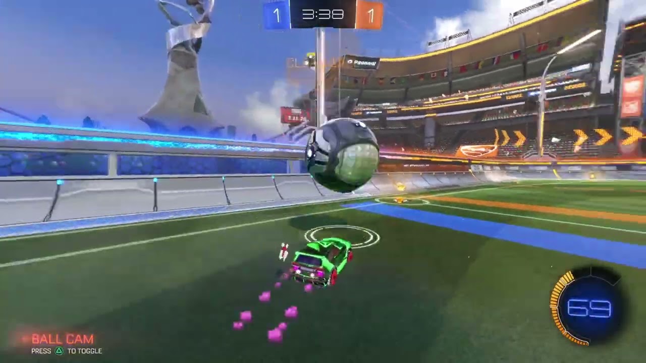 Playing Rocket league 1s