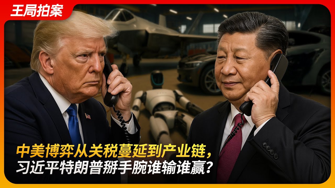 中美博弈从关税蔓延到产业链，习近平特朗普掰手腕谁输谁赢？｜关税战｜稀土战｜何立峰｜贝森特｜王局拍案 20250612