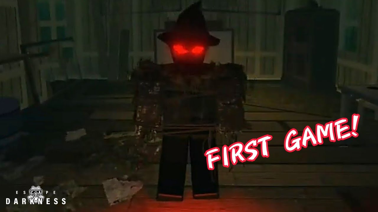 MY FIRST THE SCARECROW GAME! / ROBLOX Escape The Darkness