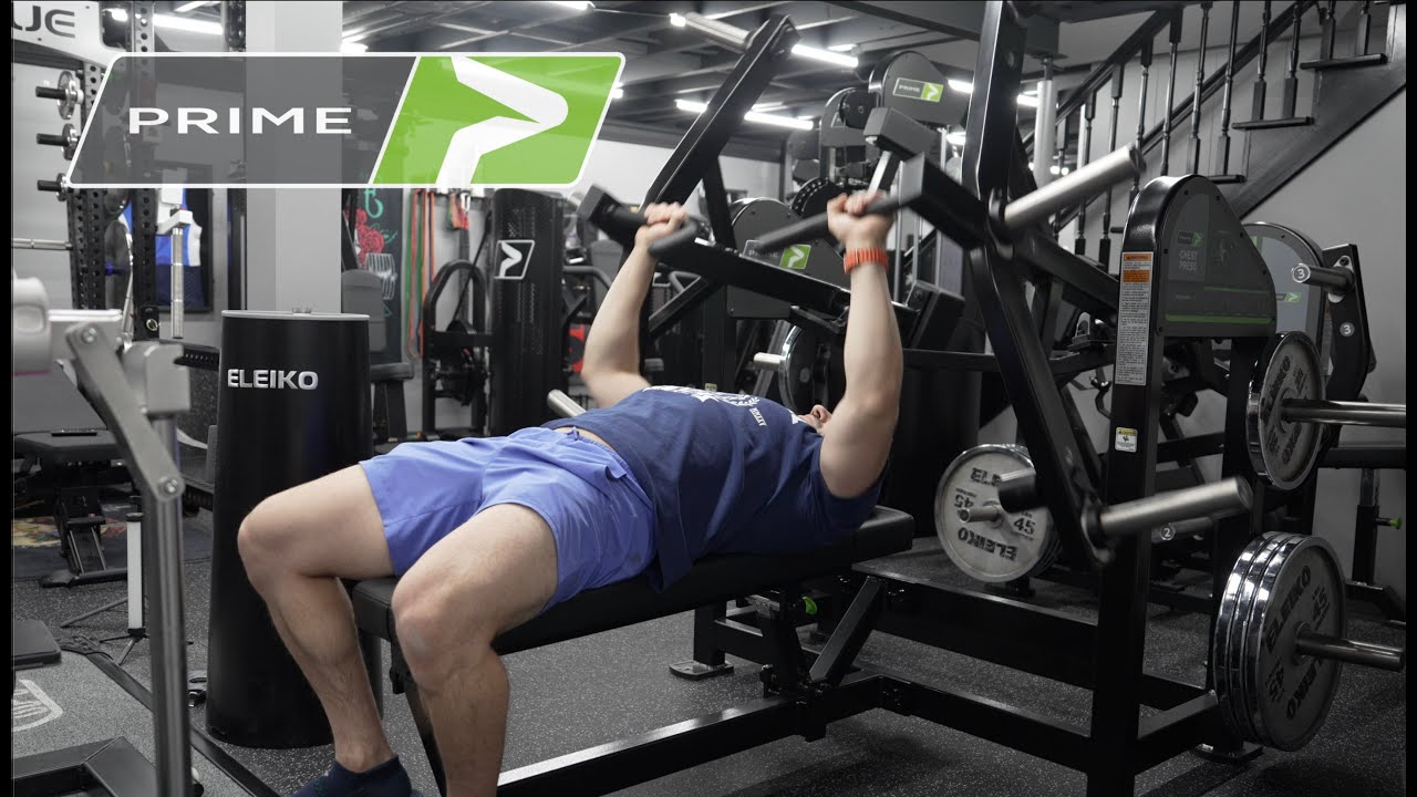 Обзор жима от груди Prime Fitness на горизонтальной и наклонной скамье