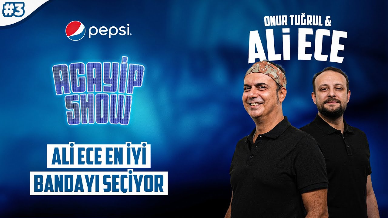 Ali Ece en iyi bandanalı ünlüleri seçiyor | Ali Ece, Onur Tuğrul | Acayip Show #3