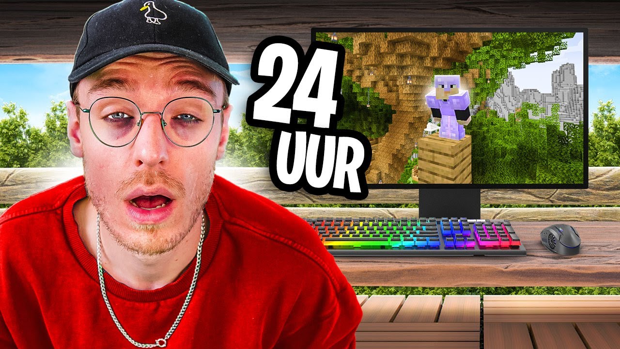 24 UUR Opgesloten In Een Boomhut, IN EEN *ECHTE* BOOMHUT!