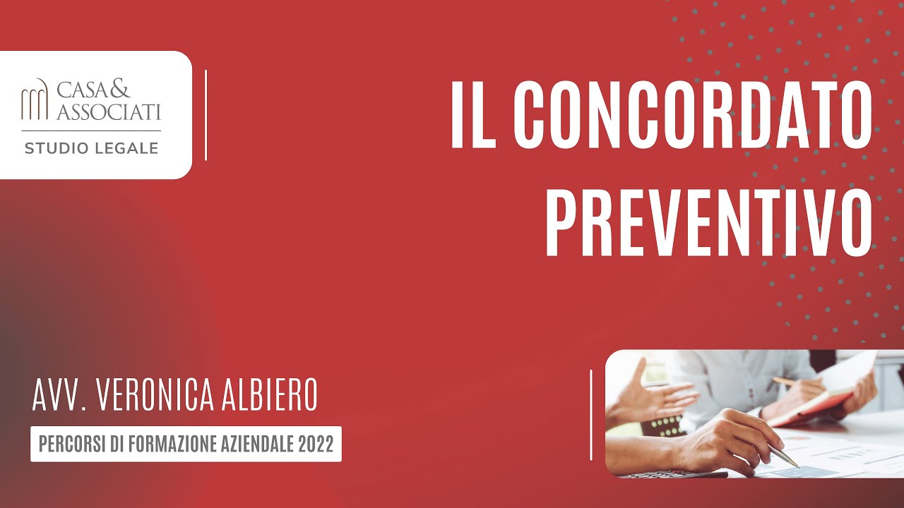 IL CONCORDATO PREVENTIVO