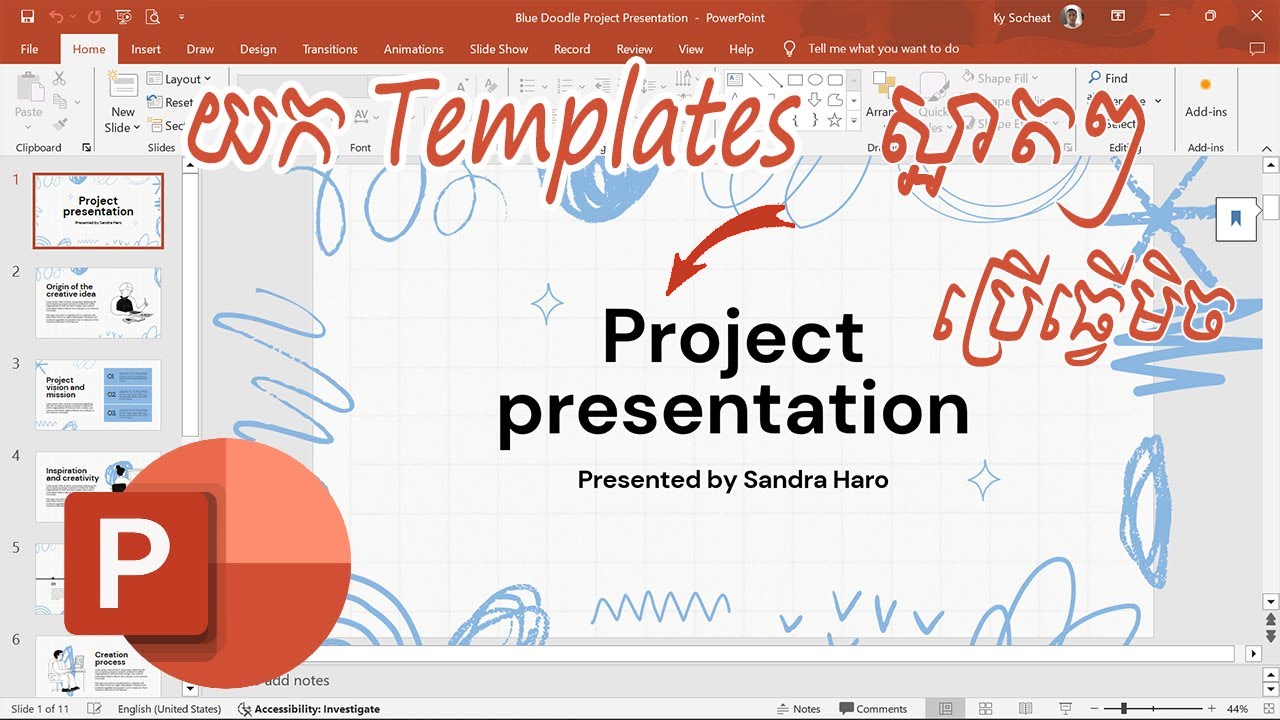 ពីរឹwebsiteយក templatesស្អាតៗ មកប្រើ Ms PowerPoint |How to download other beautiful for presentation