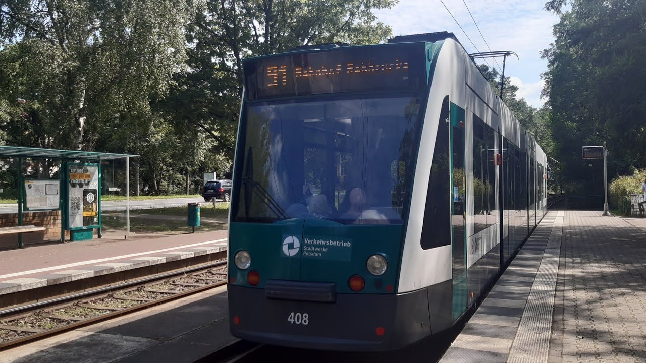 [ViP Potsdam] Siemens Combino #408 - linia 91, kierunek Rehbrücke Bhf