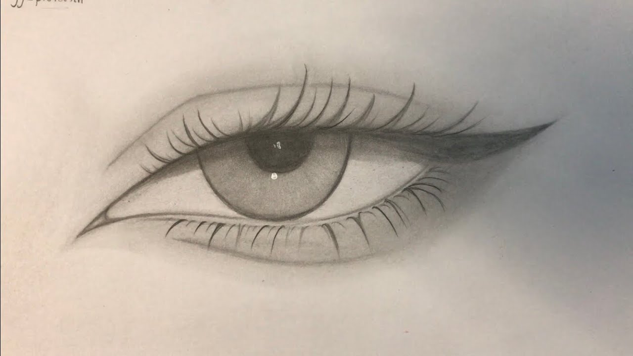 How to draw realistic cat eyes | Pencil Sketch Timelapse 