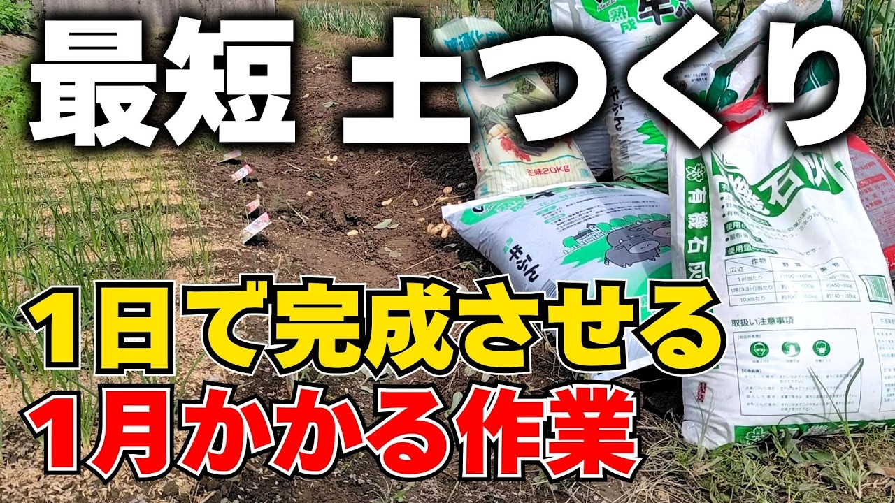 【土つくり】土壌改良のポイントを大公開！時間がないときの土つくりは、これでOK！
