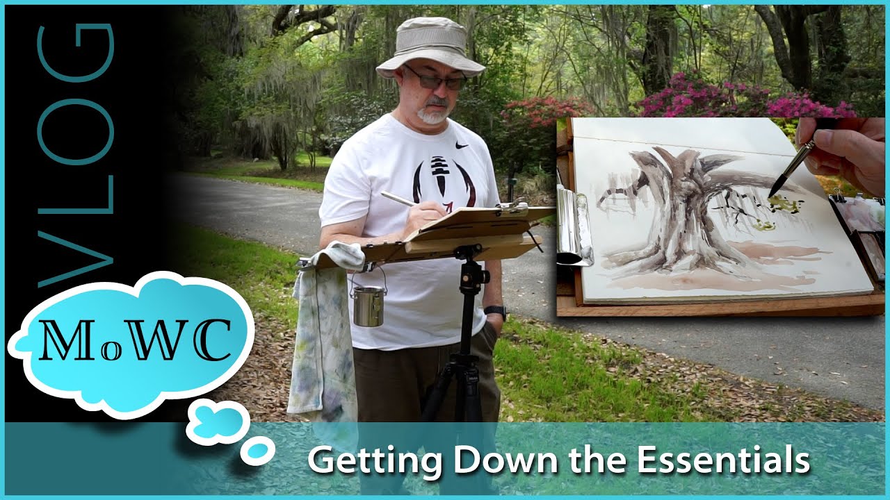 Quickly Capturing On-Location Essentials With Limited Time. Plein Air Sketching with Watercolor.