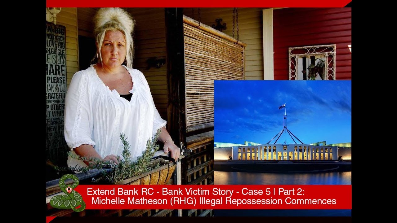 Michelle Matheson - Threat Of Illegal Repossession - Applauded Bank Warrior