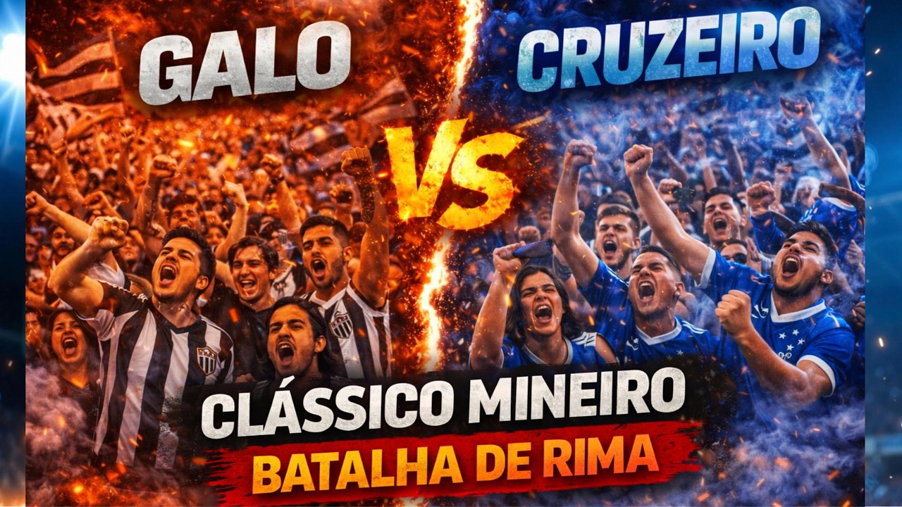 GALO vs CRUZEIRO BATALHA DE RIMA | O Clássico Mineiro em Trap Funk