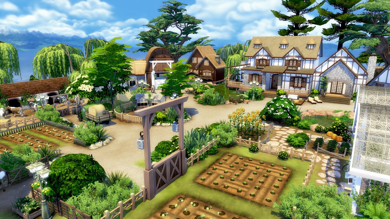 MEGA FAZENDA - CRIAÇÃO DE VACAS E LAVOURA NO THE SIMS 4 (Speed-Build) -NO CC- CONSTRUÇÃO E DONWLOAD