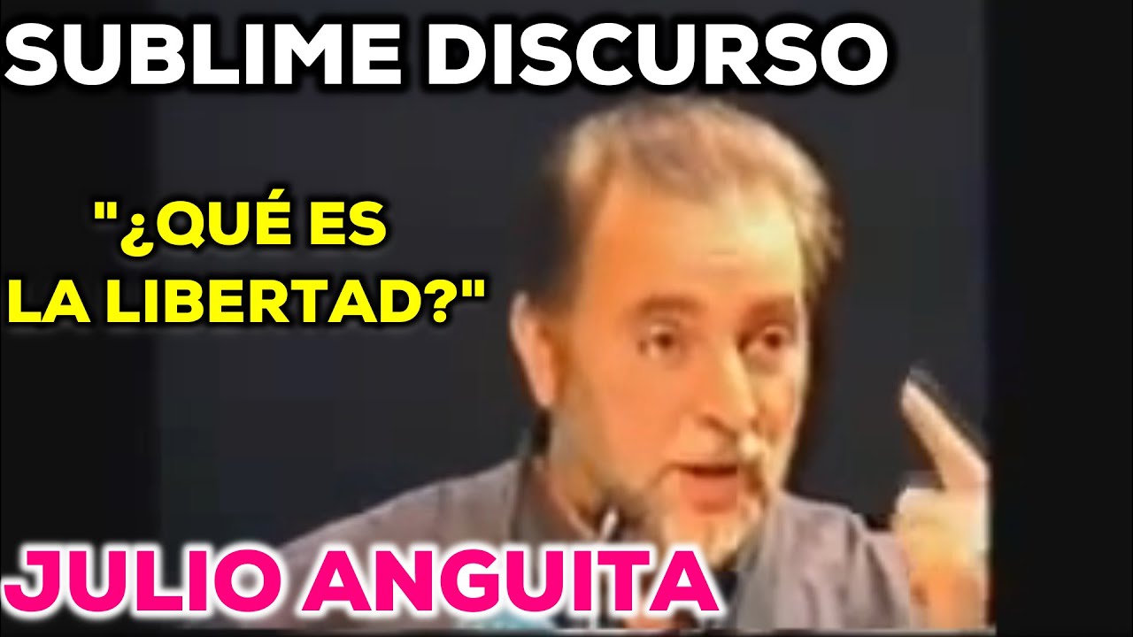 SUBLIME Discurso de Julio Anguita: ¿Qué es la LIBERTAD? Magistral | Bono, aprende...
