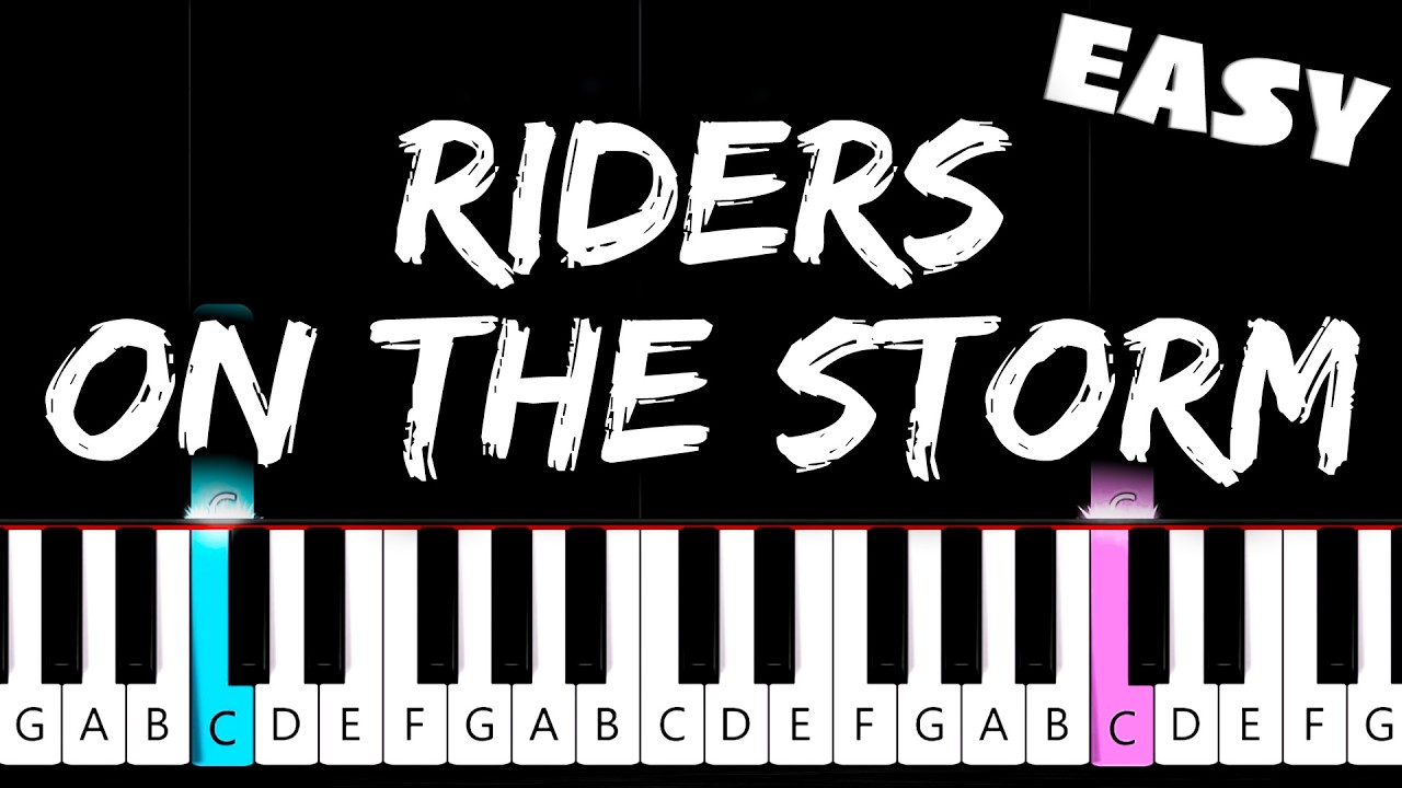 The Doors - Riders On The Storm - EASY Piano Tutorial