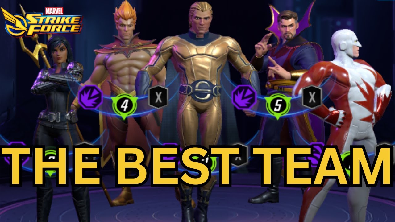Эта команда уничтожает всё с одного удара | Космический тигель | Marvel Strike Force | MSF