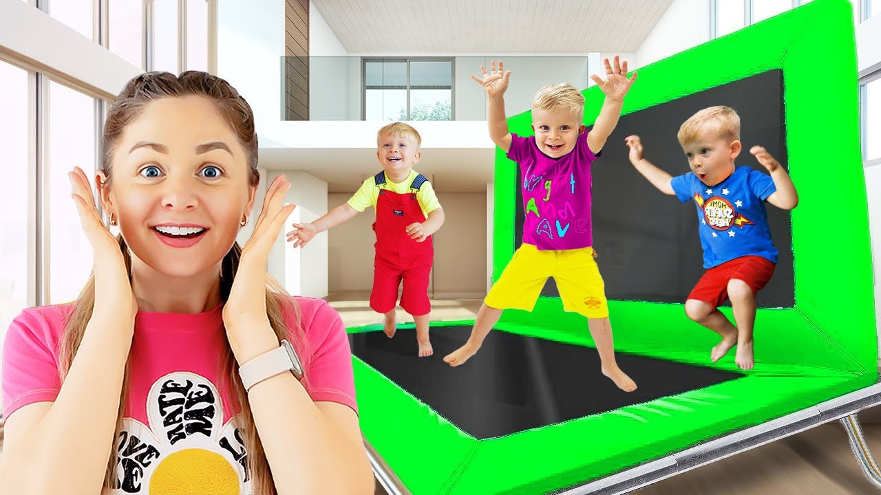 أوليفر حول المنزل إلى حديقة ترامبولين (نطاطات)!