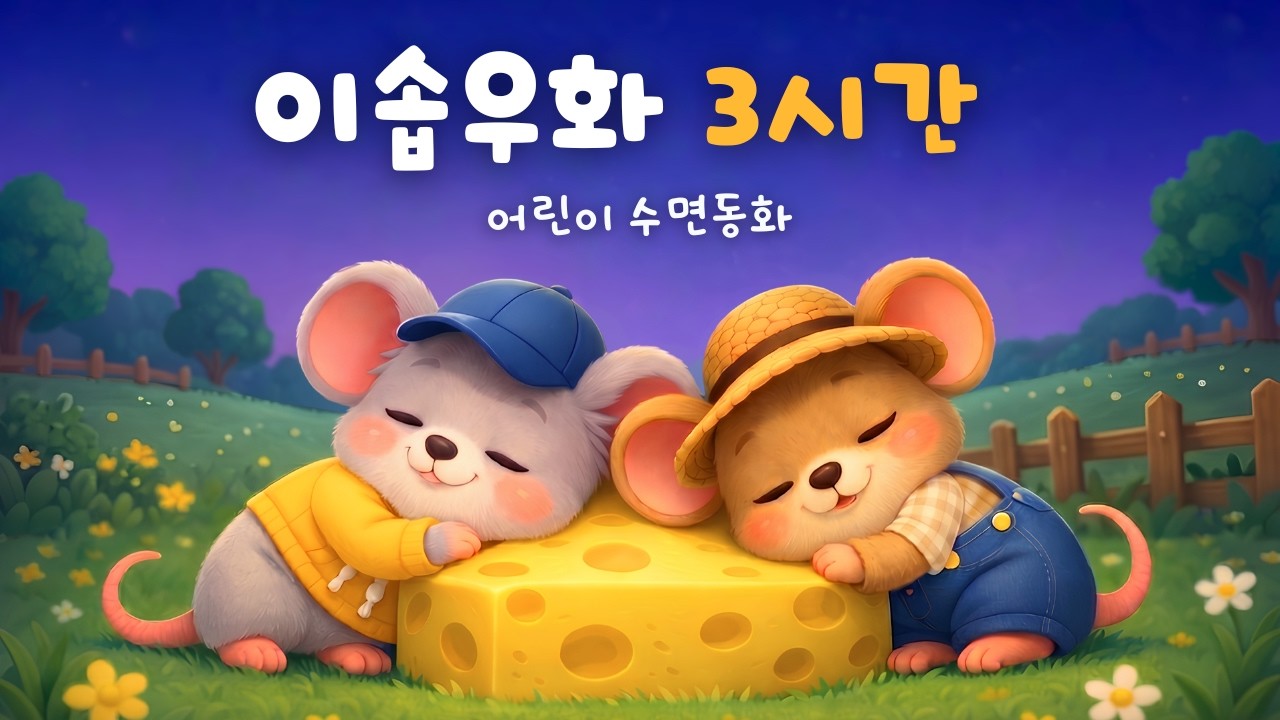 😴💤 잠잘때 듣는 이솝우화 🌙 어린이 동화책 읽어주기