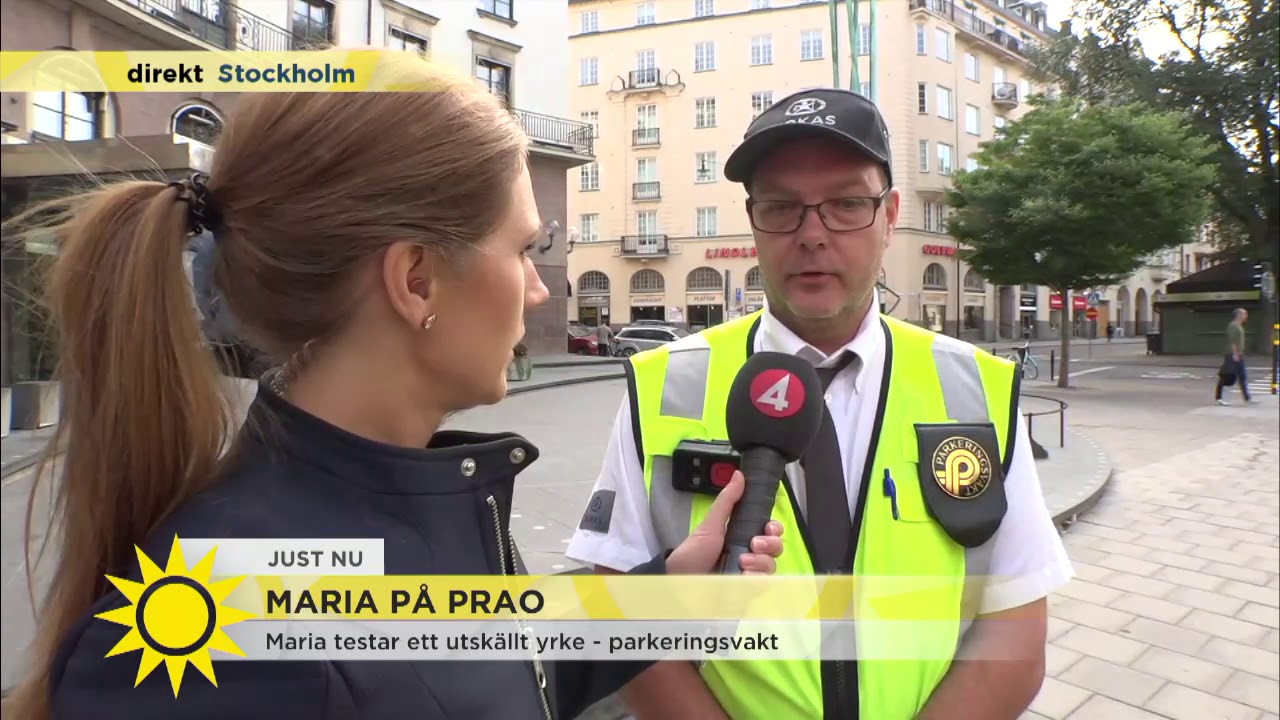 Maria på prao: Parkeringsvakt - Nyhetsmorgon (TV4)