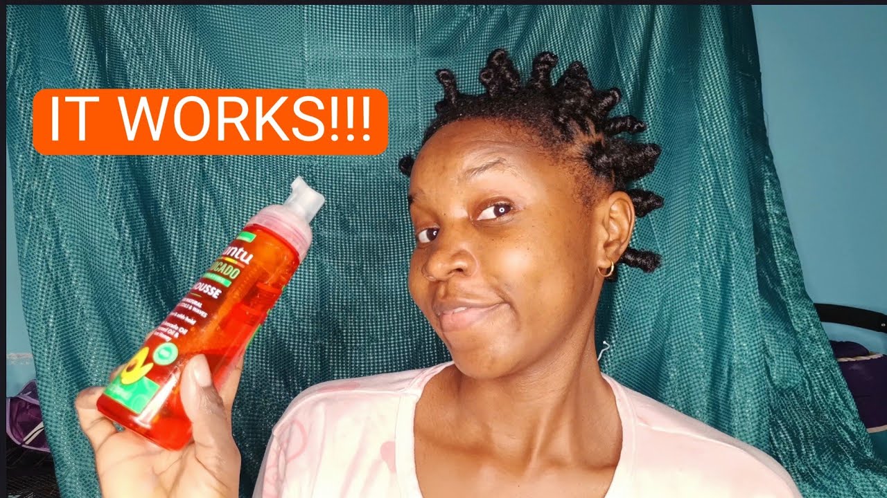 How To : Bantu Knots on Natural Hair Using Cantu Mousse 4c Hair 