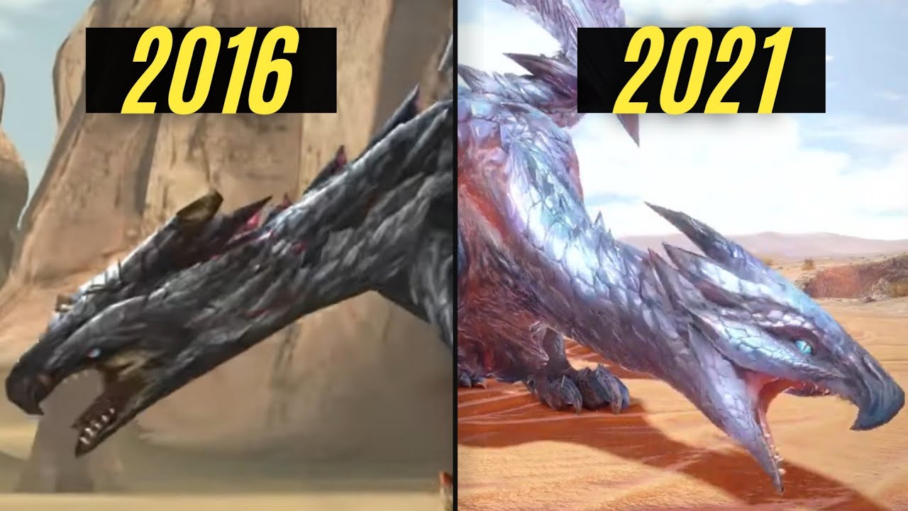 「MH」バルファルク モンスターハンターの進化 Valstrax Evolution in Monster Hunter  2016 - 2021