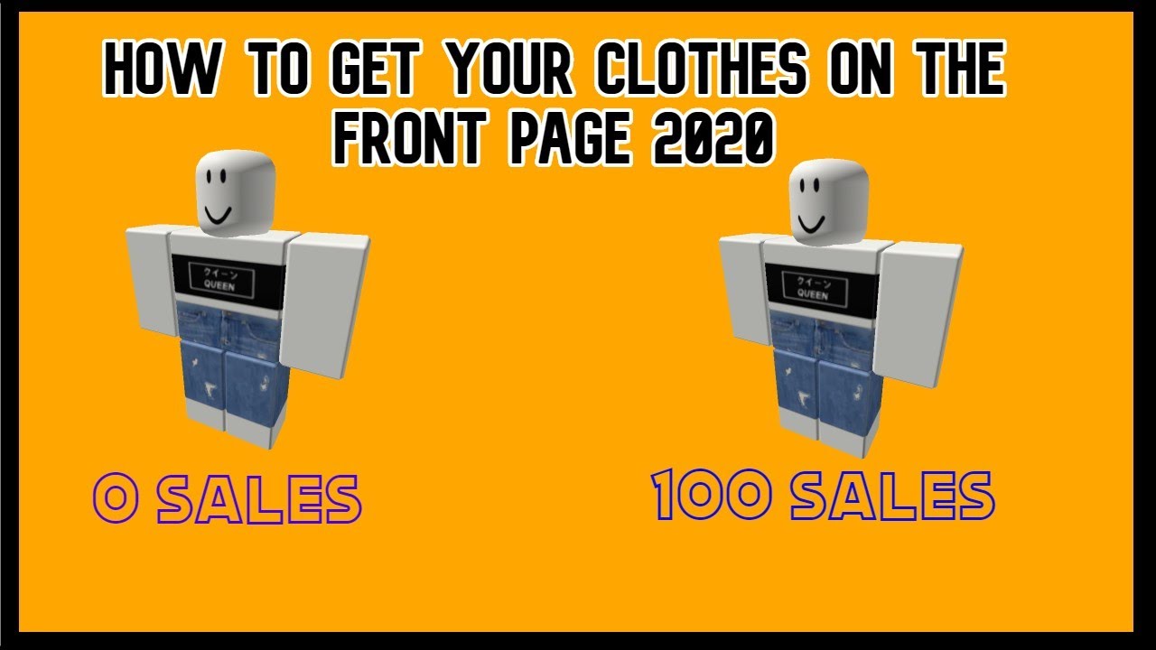 how to get your clothes on the front page 2020