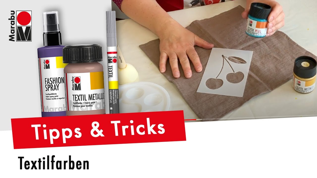 Textilien gestalten: Welche Textilfarben sind f&uuml;r welche Stoffe geeignet? Anleitung + Tipps & Tricks