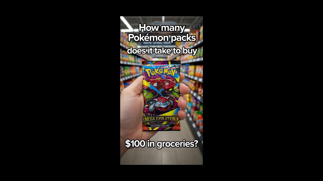 How Many Pokémon Packs Does it Take to Buy $100 in Groceries?