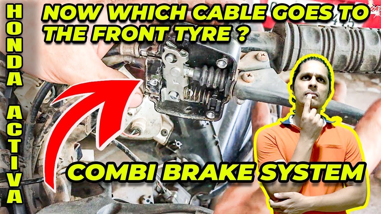 Honda Activa 3G Rear Brake Cable Replacement | Combi Brake System Tutorial | Hindi