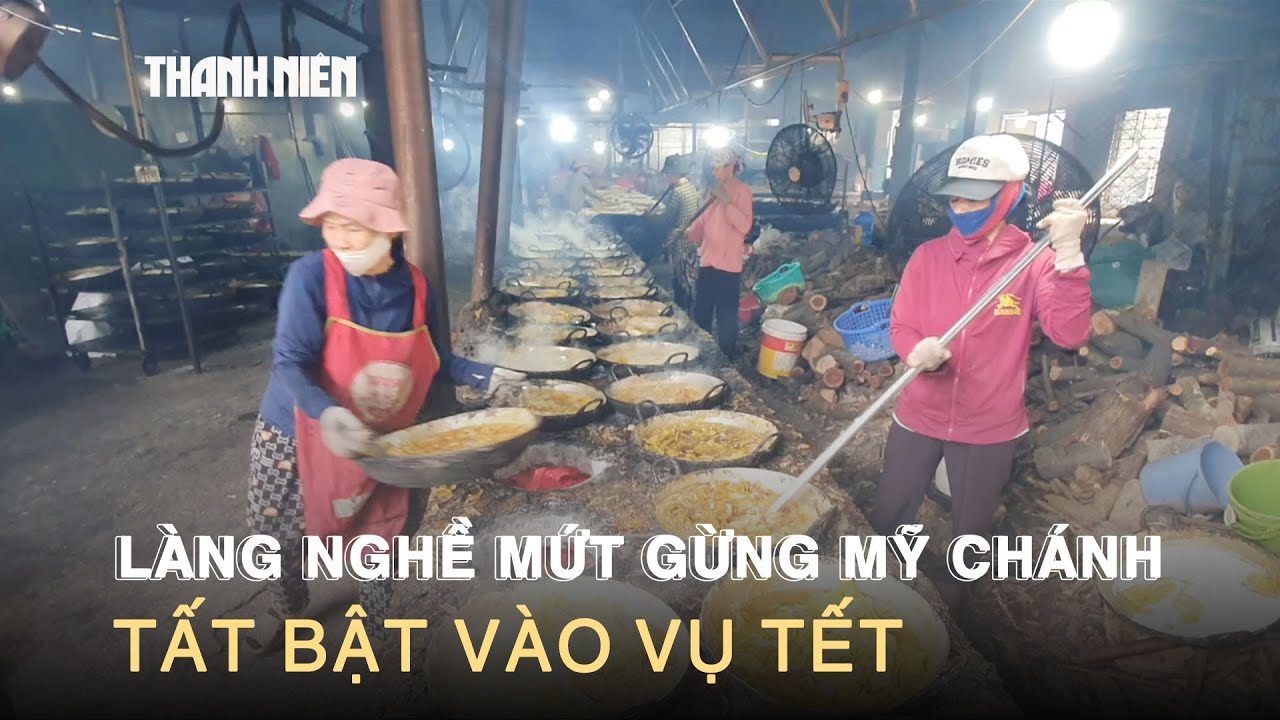 Về Quảng Trị xem làng nghề mứt gừng Mỹ Chánh tất bật vào vụ tết