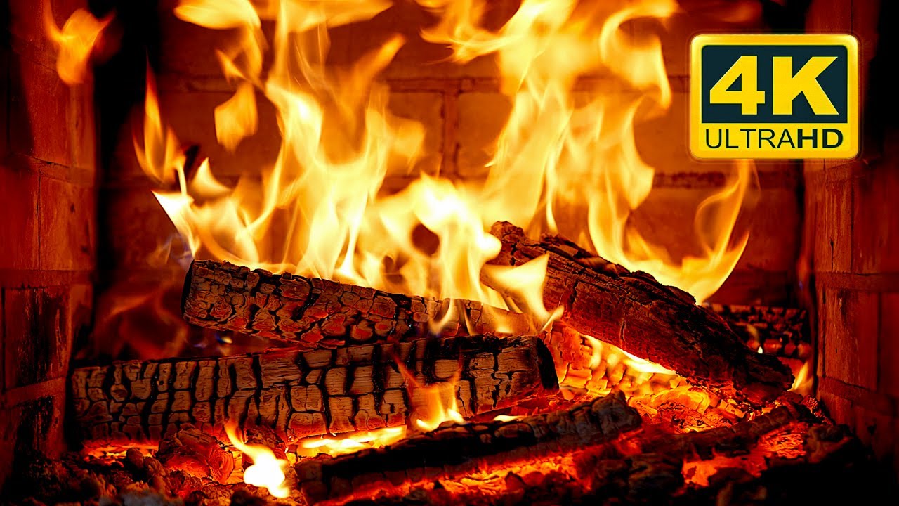 🔥 Cozy Fireplace 4K (12 HOURS). Fireplace with Crackling Fire Sounds. Crackling Fireplace 4K