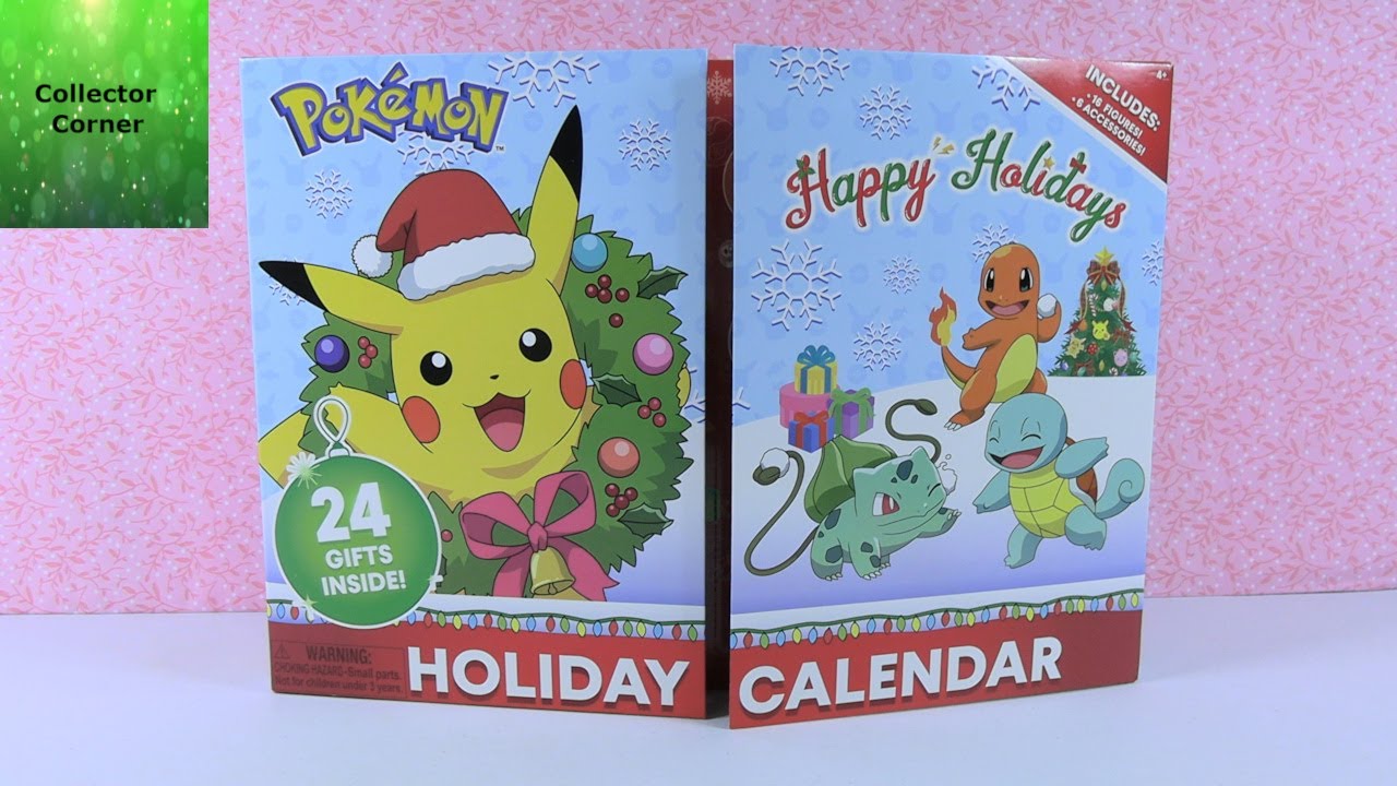 Pokemon Holiday Advent Calendar 24 Gifts Inside Figures Unboxing | CollectorCorner