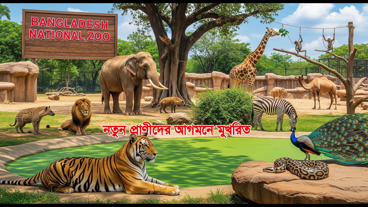বাংলাদেশের জাতীয় চিড়িয়াখানা মিরপুর | Bangladesh National Zoo, Mirpur | 2025 New #mirpur_chiriakhana