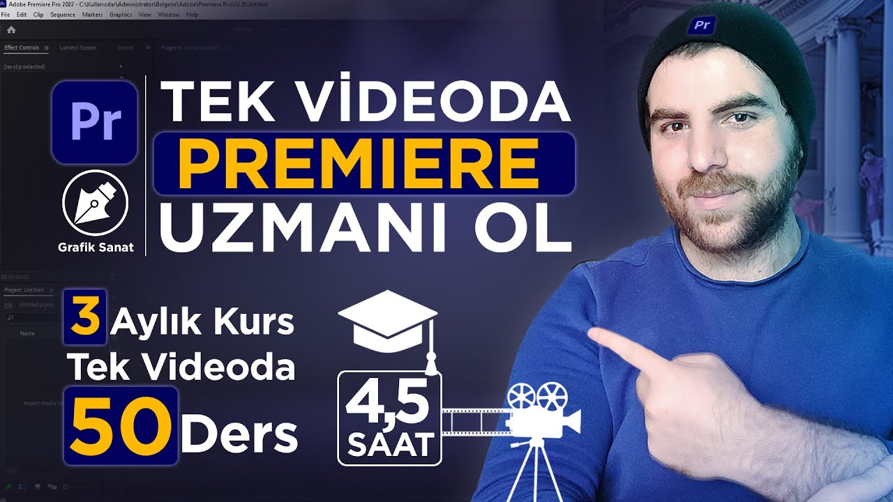 Adobe PREMIERE PRO Dersleri ( Tek Videoda Sıfırdan İleri Seviye Her şeyi Öğren )