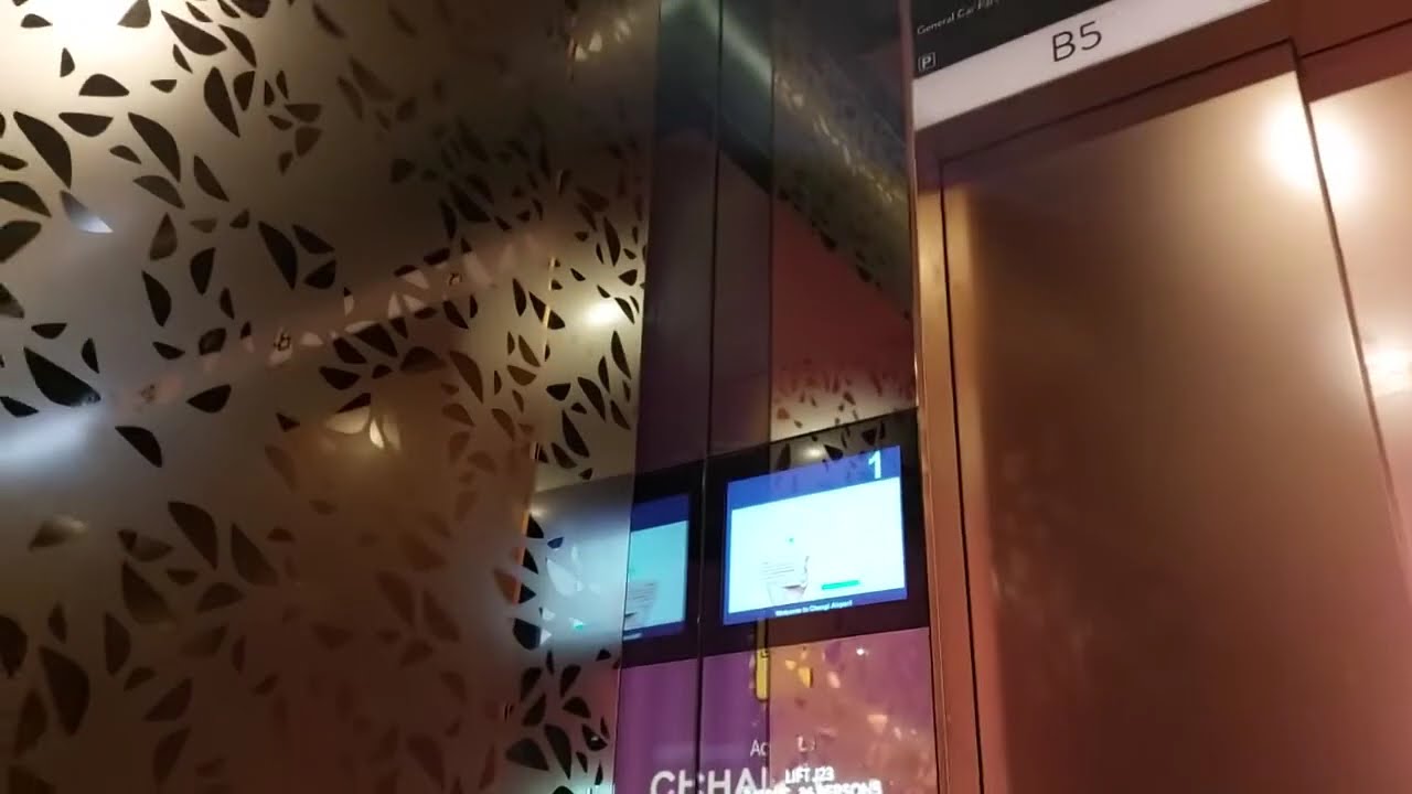 A Schindler Elevator at Jewel Changi Airport, Boulevard, Singapore