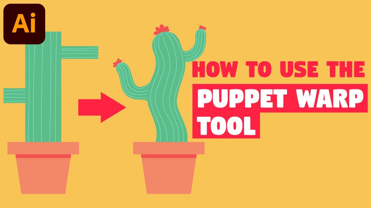 Puppet Warp Tool | Illustrator CC Tutorial (Tips and Tricks)