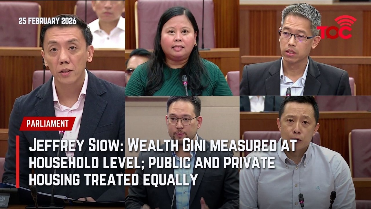 Jeffrey Siow: Wealth Gini measured at household level; public and private housing treated equally