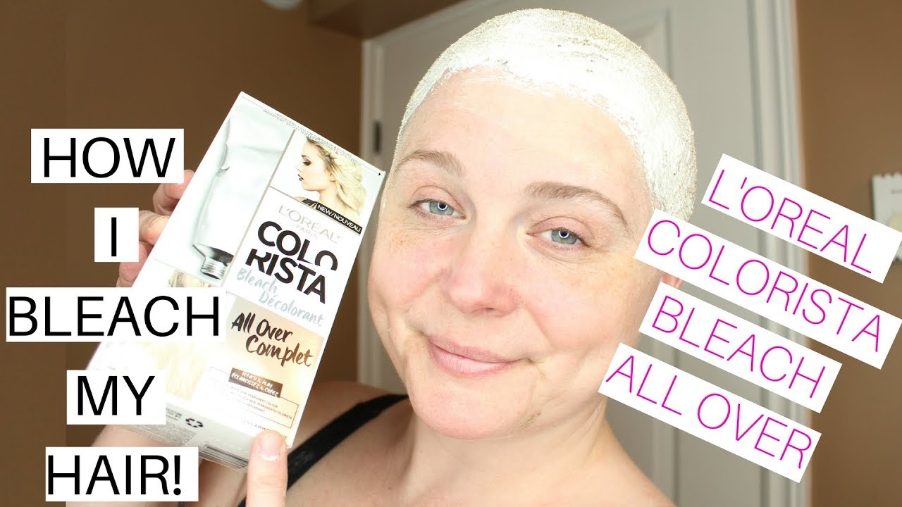 How I Bleach My HAIR !! L' Oreal Colorista Bleach All Over | Nicole Chantell