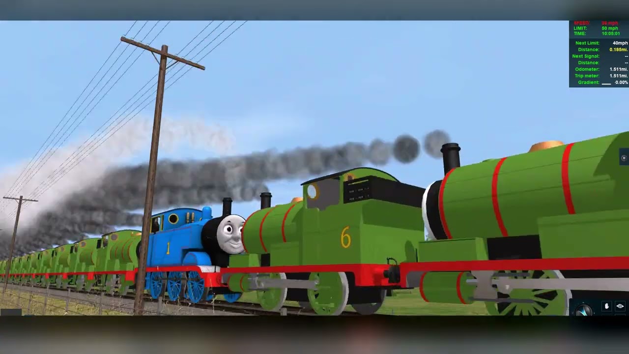PERCY VS THOMAS -  TRICKY RIDE TRACKS! - TRAINZ A NEW ERA - TRAINZ SIMULATOR
