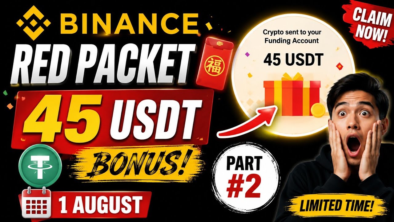 Red packet code in binance today | usdt bonus red packet | 1 August | Part#2