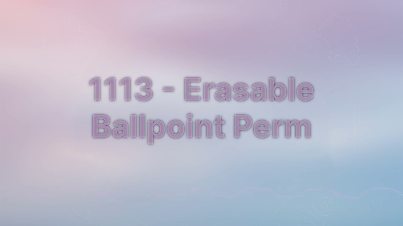 Sleep With Me - 1113 - Erasable Ballpoint Perm