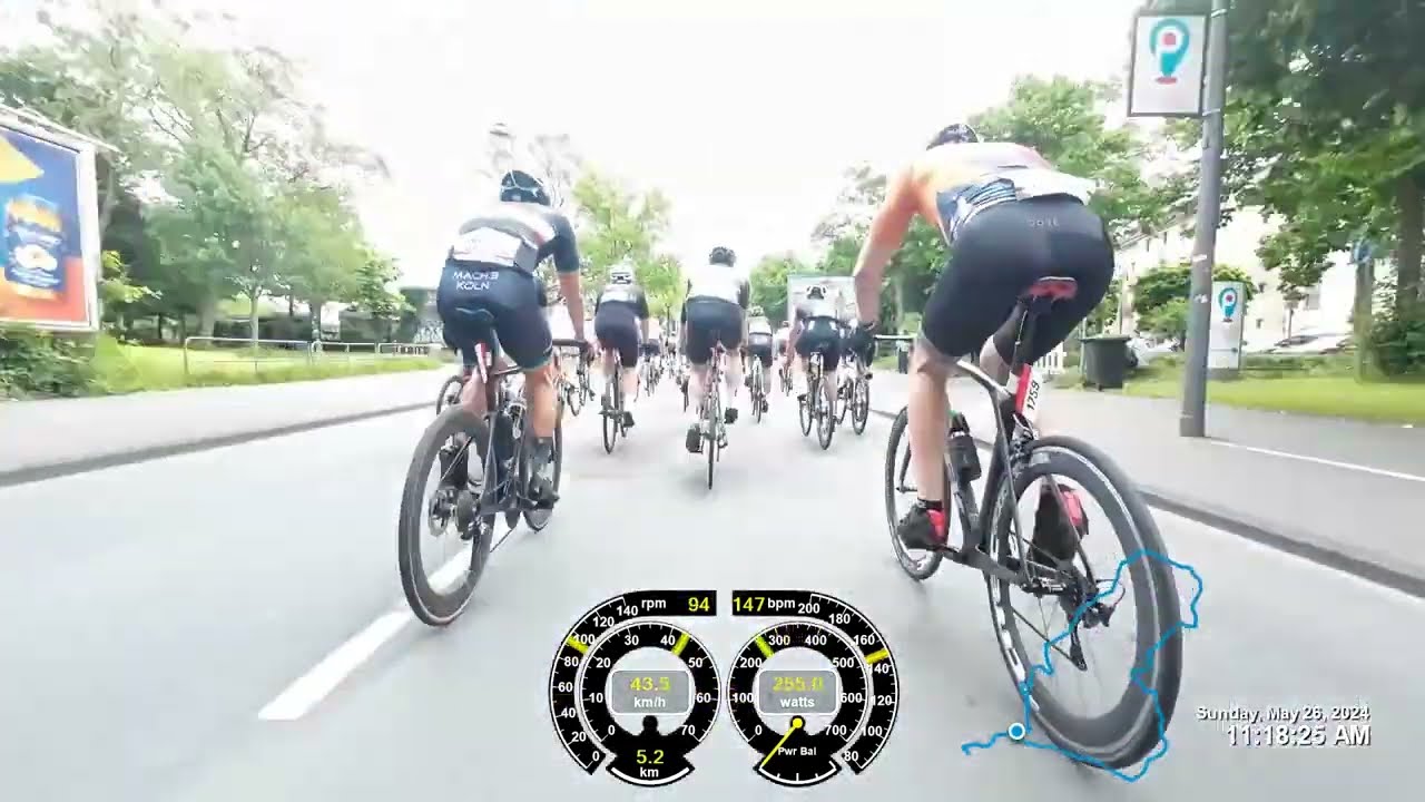 Radrennen Jedermann Köln 2024 70 km Startblock 1