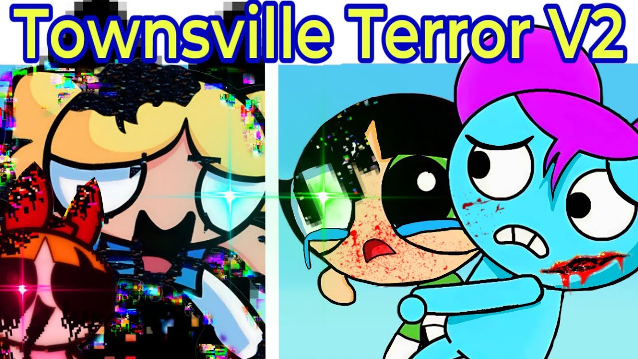 Friday Night Funkin’ Powerpuff Girls Corrupted | Townsville Terror V2 | Vs Pibby Bubbles (FNF Mod)