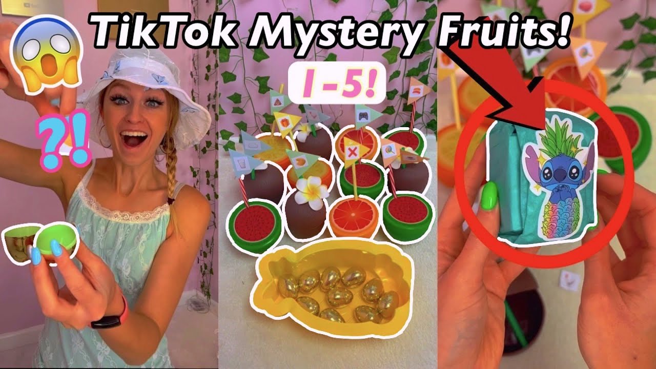 [ASMR] OPENING TIKTOK MYSTERY FRUITS!!😱🍉✨ (Fruits 1-5!🫢) TikTok Compilation | Rhia Official♡
