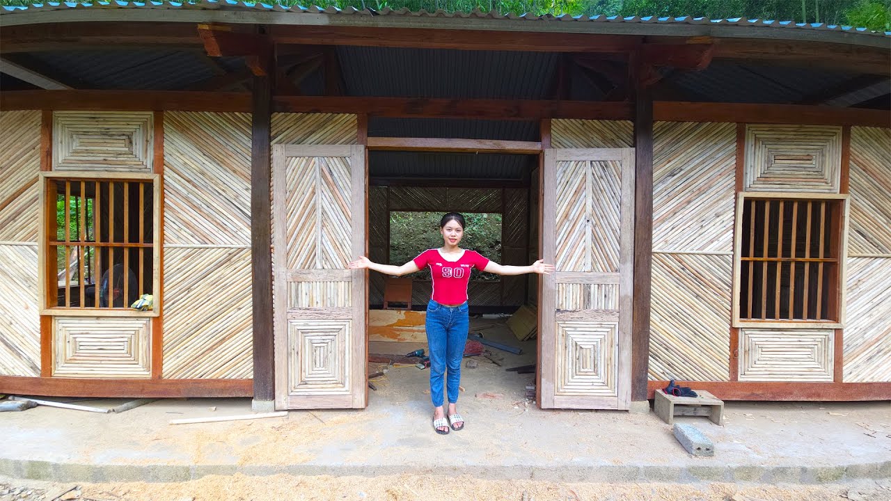 Build a Wooden House in the Forest 2025: How to Make Wooden Doors and Windows by Hand